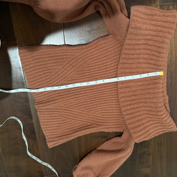 ANTHROPOLOGIE Tessa Off the Shoulder Puff Sleeve Sweater Top Size XS - Picture 7 of 12